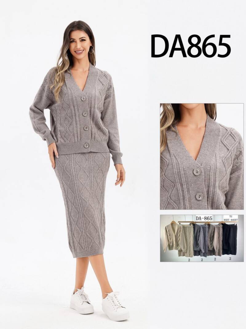 Komplet  damska (Francja produkt) Roz Standard, Mix Kolor .Paczka 8 szt